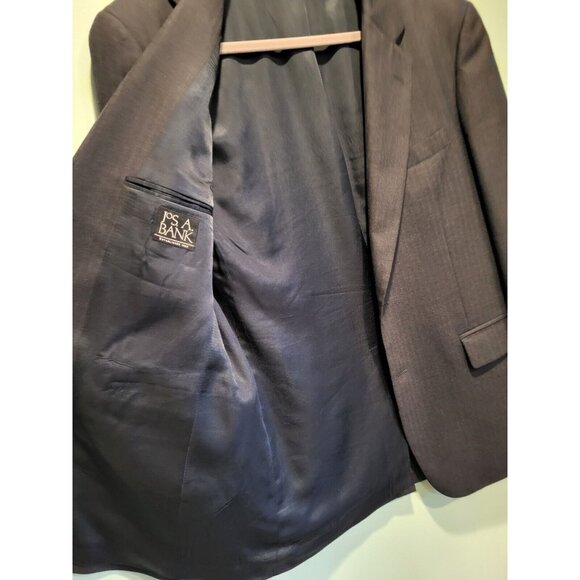 Jos A Bank Wool Cashmere Blend Charcoal Gray Blazer Sportcoat Size 41r - Picture 3 of 7